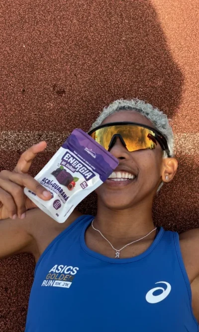 Recordista mundial de atletismo T20 prefere comida de verdade!
